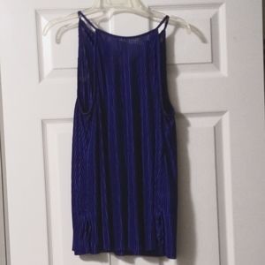 Sleeveless Pleated/Ruffled Blouse